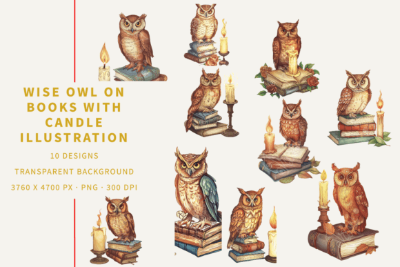 Download Academia Owl Clip Art Scholar Watercolor - Clip art Collection