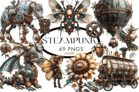 Download Steampunk Clipart PNG - Steampunk Collection